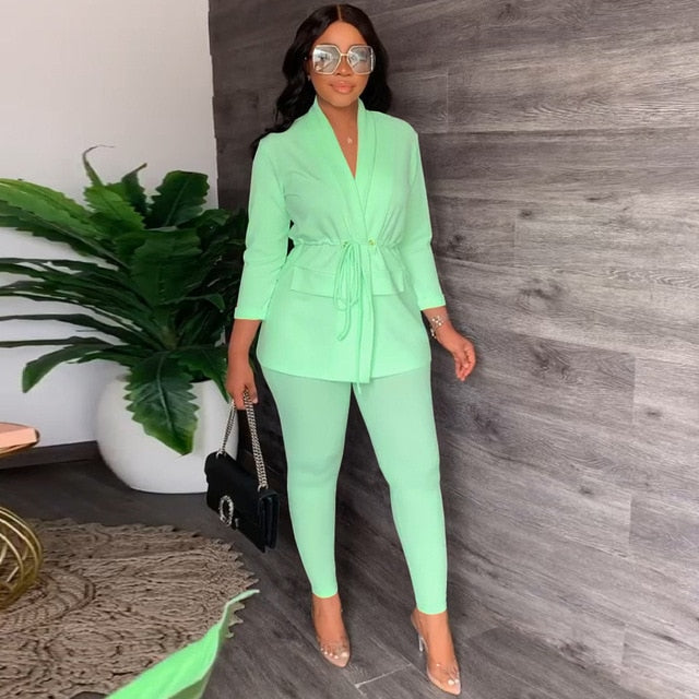 Shamika Two-piece Suit Set