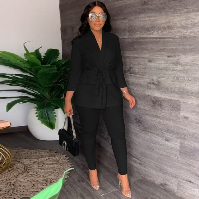 Shamika Two-piece Suit Set