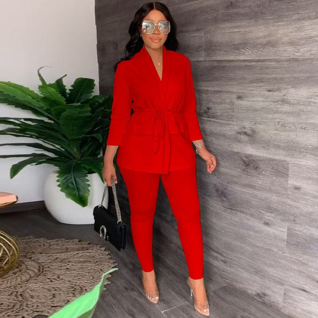 Shamika Two-piece Suit Set