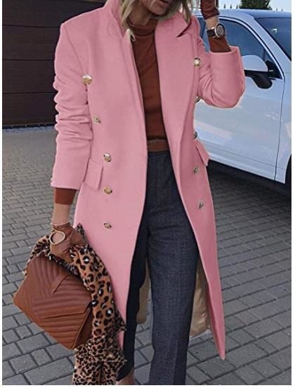 Faith Double Breasted Long Blazers