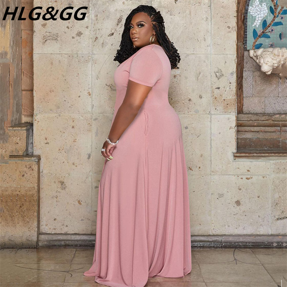 Aneika A-Line Long Plus Size Dress