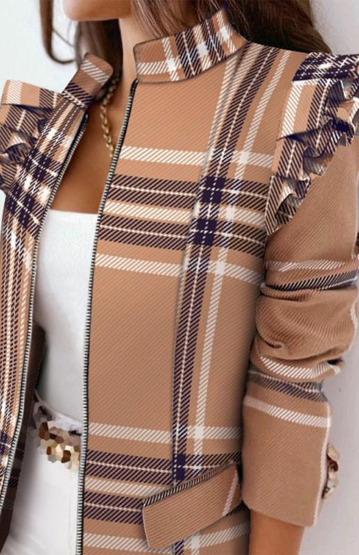 Becki Long Sleeve Printed Coat