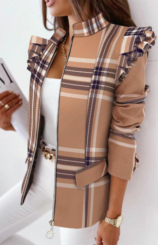 Becki Long Sleeve Printed Coat