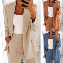 Load image into Gallery viewer, Mora Solid Color Blazer Long Sleeve
