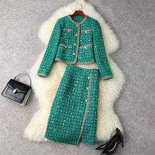 Load image into Gallery viewer, Runway Winter Tweed Dress Set
