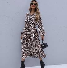 Load image into Gallery viewer, Women&#39;s Leopard Dress
