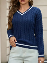 Load image into Gallery viewer, Twist Charm V-Neck Sweater
