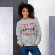 Load image into Gallery viewer, LET IT SNOW GRAPHIC SWEATSHIRT
