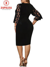 Load image into Gallery viewer, Beth Plus Size Elegant Print Pencil Dress
