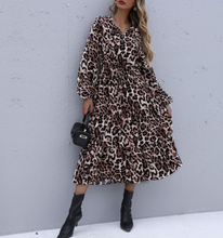 Load image into Gallery viewer, Women&#39;s Leopard Dress
