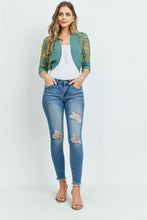 Load image into Gallery viewer, AYAH TEAL OLIVE TOP
