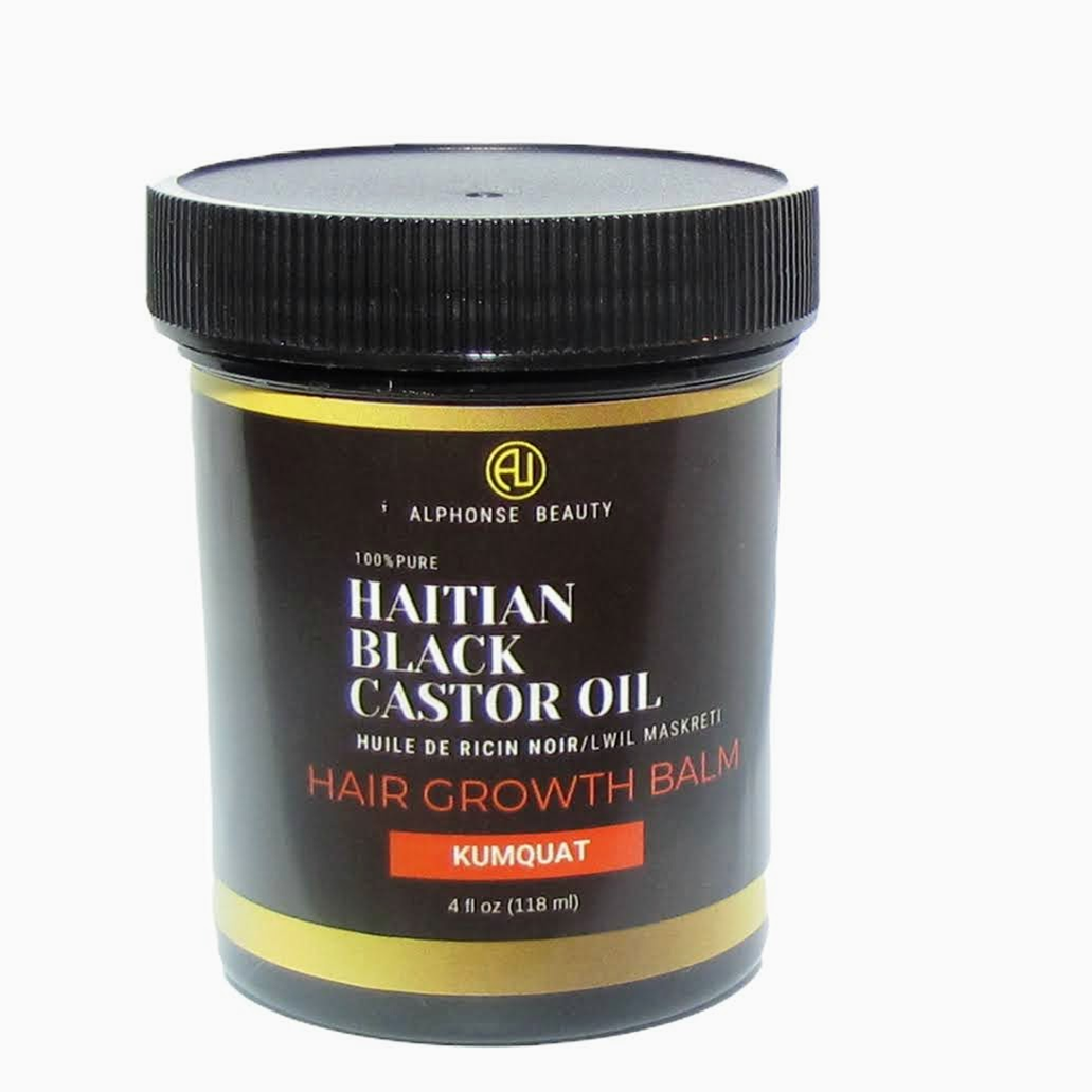 Haitian Black Castor Oil: Kumquat Hair Growth Balm (4oz)