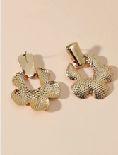 Load image into Gallery viewer, MARCY TEXTURED METAL EARRINGS
